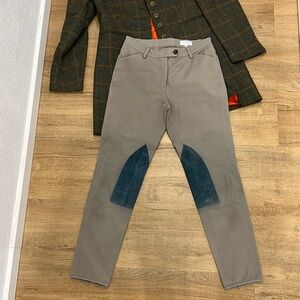 Austrian Brand Susanne Spatt Salzburg stretchy Pants with Leather EU 38 / US 6